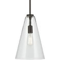 thumbnail image 4 of 42199NICS-Kichler Lighting-Everly - 1 Light Pendant-15.25 Inches Tall and 10.25 Inches Wide-Brushed Nickel Finish-Clear Seeded Glass Color, 4 of 7