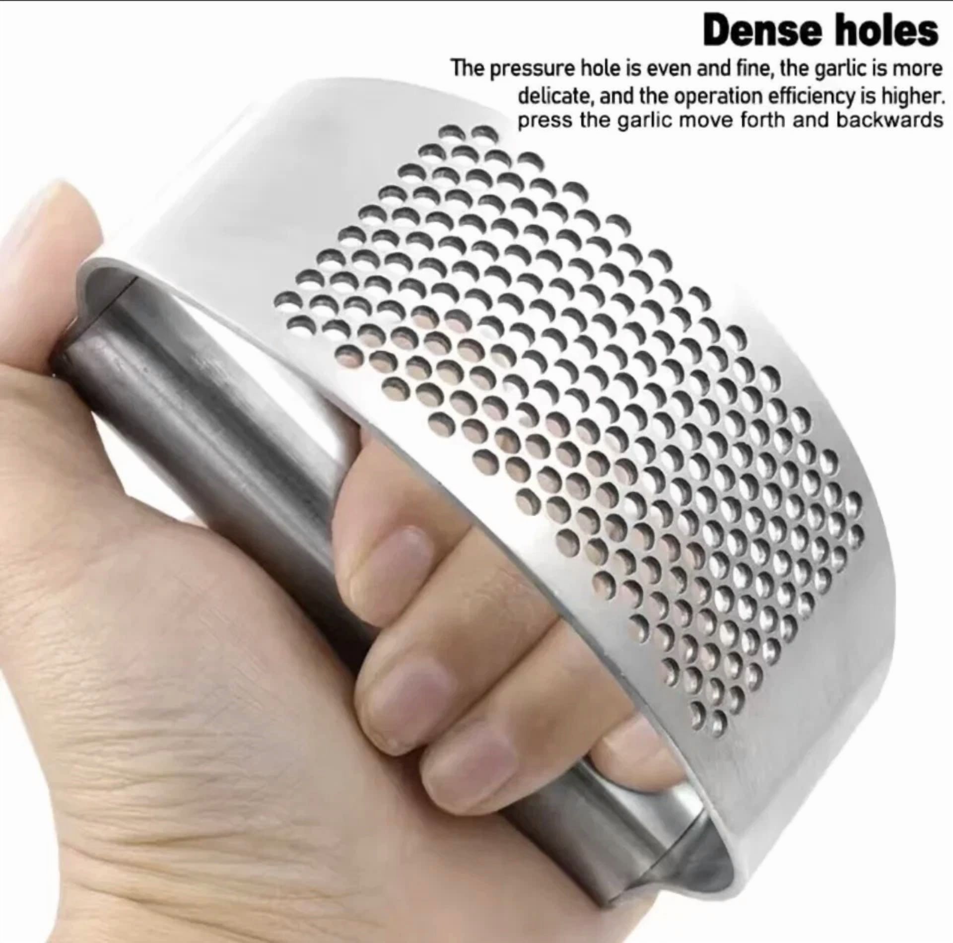 Manual Garlic Press Crusher Squeezer Tool Stainless Steel Masher Kitchen Tools