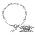 thumbnail image 4 of Hidden Hollow Beads Charm Bracelet, Starter, Stainless Steel Chain, for Clip on Charms, Women's Jewelry Message, Comes in a Gift Bag (Charm Bracelet with Faith Mix Charms), 4 of 5