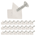thumbnail image 3 of 50 Pcs Drawer Supports, White Plastic Bottom Sagging Repair Fixing Mending Wedges with Screws for Furniture, 3 of 6