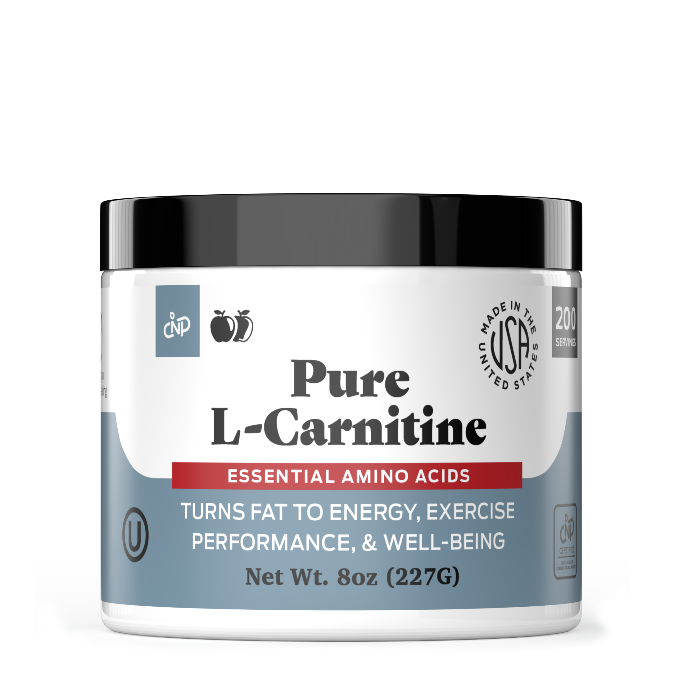 Pure LCarnitine Powder Supplement 8oz (227g) 60 Servings Amino Acid