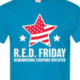 thumbnail image 4 of Inktastic Red Friday Remembering Everyone Deployed with Red American Flag T-Shirt, 4 of 5