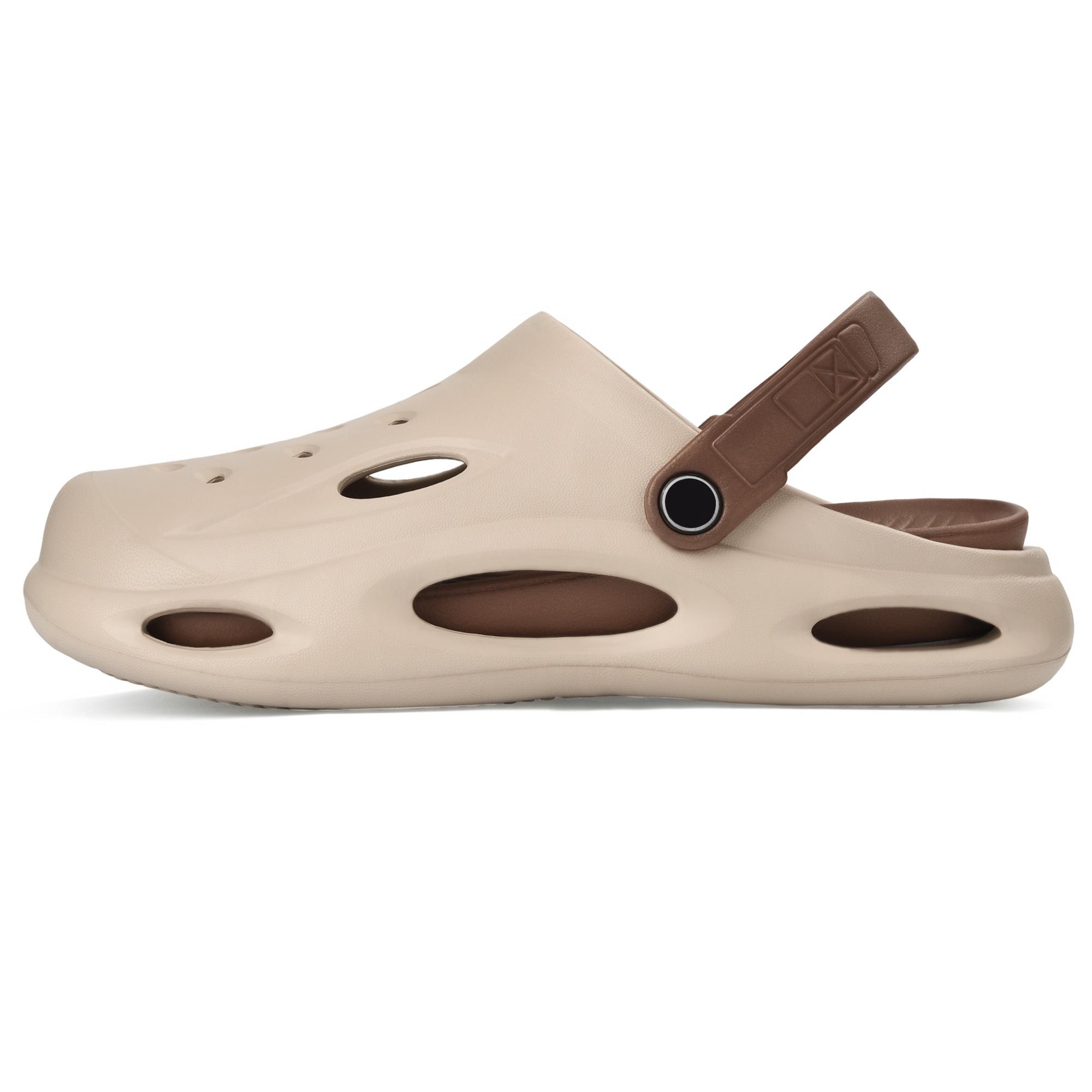 Vonmay Men's EVA Clog Sandals Removable Insole Beige photo 5