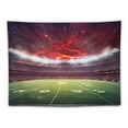 thumbnail image 5 of GOSMITH  Football Tapestry American Football Stadium Tapestry Large Soccer Turf Sports Gym Wall Hanging Morden Sport Home Decor College Fan Boys Kids Bedroom Living Room Dorm, 5 of 7