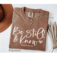 thumbnail image 3 of Be Still and Know Psalm 46:10 Comfort Colors Shirt, Christian Bible Verse Graphic Tee, Inspirational Faith Gift for Women, 3 of 5