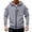 Gray, variant on GrmtClth Hoodie for Men Full Zip Drawstring Hooded Jacket Multi Zipper Pockets Oversized Cargo Long Sleeve Top Fall Winter Outdoor Sports Casual Outfit Dark Green L