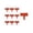 #03_Orange (10pcs), variant on Interlocking Plastic Garden Fence, Imitation Stone Edging Border, Grey Cobbled Effect Landscape Decor, Retaining Panels for Flower Bed Lawn Path - Orange (10pcs)