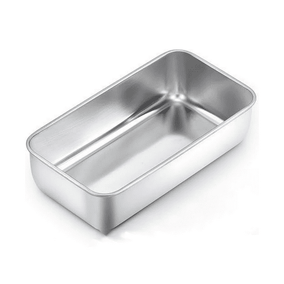Loaf Pans for Baking Bread, 13“” x 5.9“ ”Large Stainless Steel Bread Loaf Pan Tins for Homemade Meatloaf Cake Brownies, Oven & Dishwasher Safe（Silver）