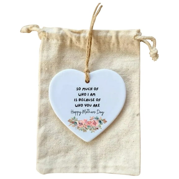 Plaque   Gunny Sack, Thank You Gift for Friend, Acrylic Hanging Heart Plaque Gift, Never Forget The Difference You Make,Thank You Ornament