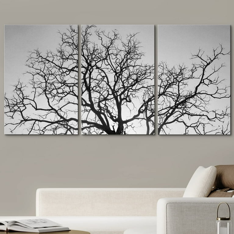 framed tree branch art