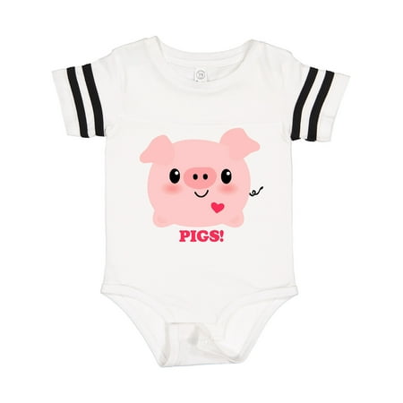 

Inktastic Kawaii I Love Pigs Gift Baby Boy or Baby Girl Bodysuit