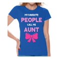 thumbnail image 1 of Christmas Gifts for Aunt - Aunt Ladies Shirt - Birthday Gifts Aunt Women T-Shirt - My Favorite People Call Me Aunt Tee for Her Merry Xmas Shirts, 1 of 4