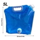 thumbnail image 3 of Eigraketly Bolsa de agua con Contenedor plegable Emergencia Camping Viaje Recargable Dispensador de bebidas Accesorios Azul, 5L Type2 NO2, 3 of 6