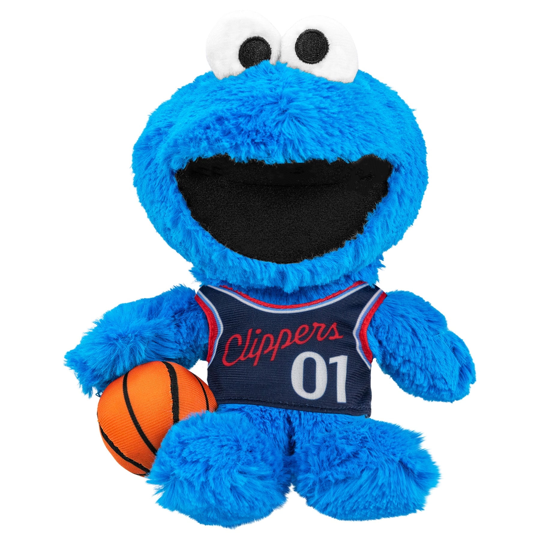 Bleacher Creatures Los Angeles Clippers Sesame Street Cookie Monster 8" Kuricha Plush