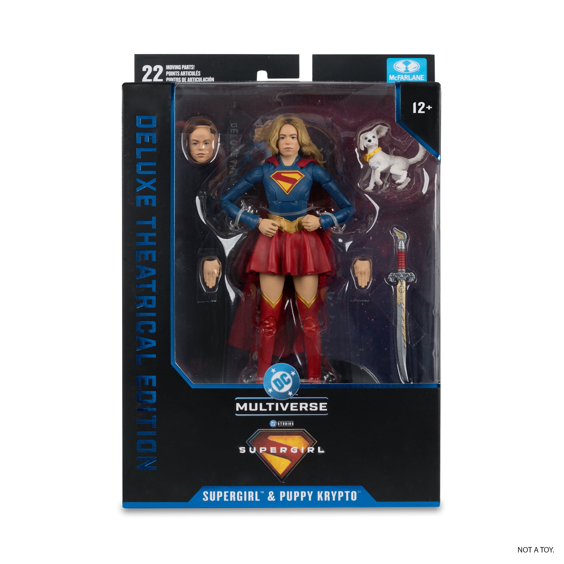 Supergirl and Baby Krypto (DC Multiverse: Supergirl Movie) 7" Action Figure Deluxe Theatrical Edition - McFarlane Toys