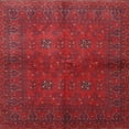 thumbnail image 1 of Ahgly Company Indoor Square Traditional Red Persian Area Rugs, 7' Square, 1 of 6