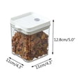 thumbnail image 3 of Amzcrzy Appareils de Cuisine Divers Grains Orge Bocal de Rangement Noix Bonbons Bocal de Rangement Sec Transparent Boucle Bocal de Rangement Sec Contenant de Rangement Ensemble d'Ustensiles de Cuisine Gadgets de Cuisine, 3 of 4