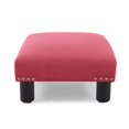 thumbnail image 1 of Jules Tabouret Carré d'Accent Ottoman Grenat Rose, 1 of 9