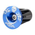 thumbnail image 4 of 1 Pair Handlebar Caps Component Sturdy Accessory Simple Aluminum Alloy Cycling Fitting Handle Plug Parts Bike Part Replacement for Replace Blue, 4 of 7
