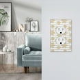 thumbnail image 5 of Balery Gold Snowflake for Duplex Wall Plates Kit, Electrical Outlet Covers, Standard Size 1-Gang 5.0" x3.0", Electric Receptacle Plug Covers-Style S, 5 of 6