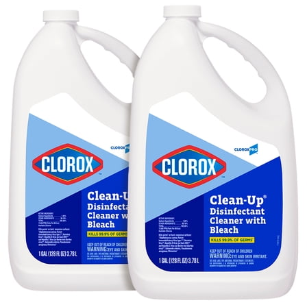 Clorox 35420 Commercial Solutions Clorox Clean-Up All Purpose Cleaner with Bleach, Original, 128 Ounce Refill Bottle (Pack Of 2)