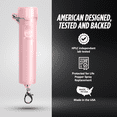 thumbnail image 3 of Guard Dog Security Packin' Heat, World’s Smallest Pepper Spray Self Defense for Women with Keychain Snap Clip, Push-Button Safety Cap, 1 pack, 3 of 7