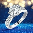 thumbnail image 5 of HomeKingdee Copper Adjustable Open Ring - Fashion Jewelry for Wedding Engagement Anniversary Valentine's Day Birthday Gifts, 5 of 5