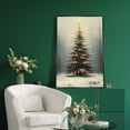 thumbnail image 6 of Vintage Christmas Canvas Wall Art Pine Tree Prints Botanical Poster Winter Scene Forest Landscape Snow Painting Xmas Rustic Pictures Farmhouse Decor for Dorm Living Room 12x16in Unframed, 6 of 18