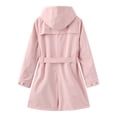 thumbnail image 4 of Women Hooded Long Sleeved Spring And Autumn Jacket Loose Casual Windproof Jacket Medium Jacket Women Hooded Windbreaker Windbreaks for Women Cute Fall Dresses Women 2x Jacket Jacket Tall Women Jacket, 4 of 4