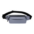 thumbnail image 4 of Riñonera Riñonera Riñonera Monedero Bolso impermeable Teléfono Titular de la llave Bandolera Bolsa de pecho para caminar Senderismo Escalada Trekking gris Salvador Riñonera, 4 of 10