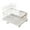 White, variant on Spacious Kitchen Over Sink Drainer Rack Easy Assemble Dish Drying Tray Cutlery Holder Plates Organiser with Drainboard