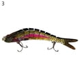 thumbnail image 2 of Opolski 14cm Artificial 8 Segment Swimbait Lures Fishing Bait Crankbait Fish Tackle, 2 of 8