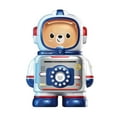 thumbnail image 2 of Alcancía con forma de oso astronauta, regalo para niños, estantería de escritorio Azul, 2 of 9