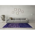 thumbnail image 3 of Ahgly Company Indoor Rectangle Abstract Purple Modern Area Rugs, 8' x 12', 3 of 4