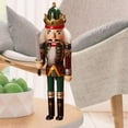 thumbnail image 4 of 12" Nutcracker Doll Soldiers retro style Handmade Art Crafts Home Decor Gift, 4 of 10