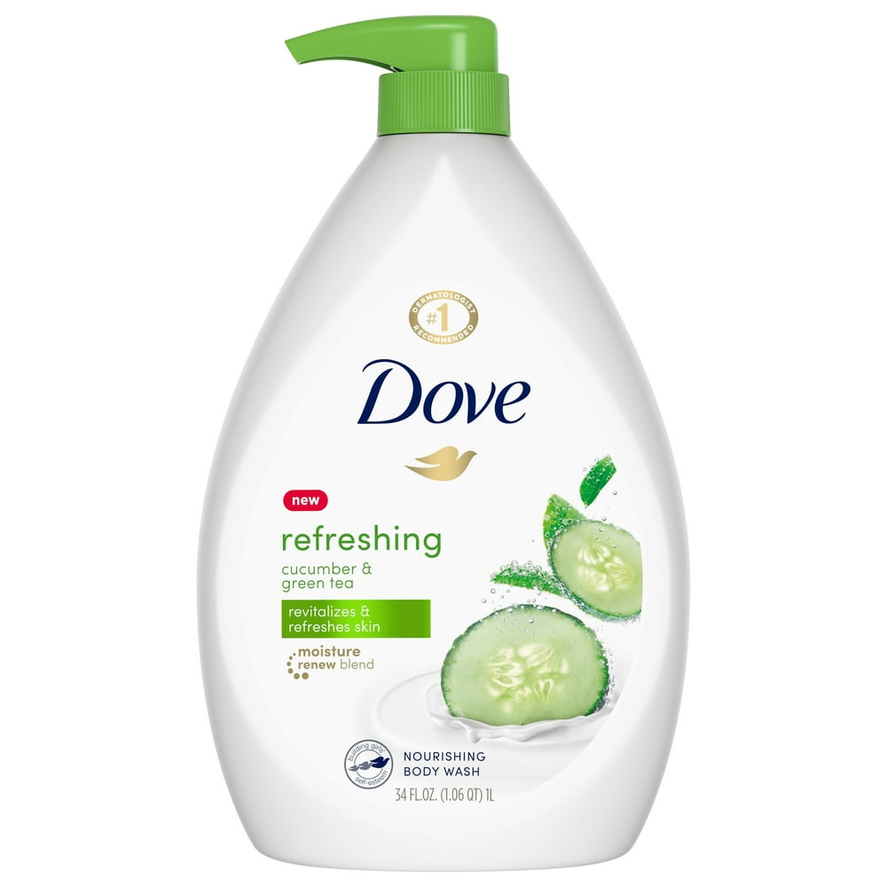 Dove Body Wash Pump Cucumber and Green Tea 34 oz