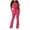 Hot Pink, variant on Women's Solid Color Lapel Fashion Casual Zippered Top & Flare Pants Two Piece Set Plaid Suit plus Size Suit for Women Dress plus Size Women Party Wedding Shower Suit Winter Dress Pants Dressy