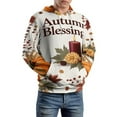 thumbnail image 5 of Happy Thanksgiving Men's Women Vintage 3D Hooded Sweatshirt - All-Season Loose Fit Streetwear, 5 of 6