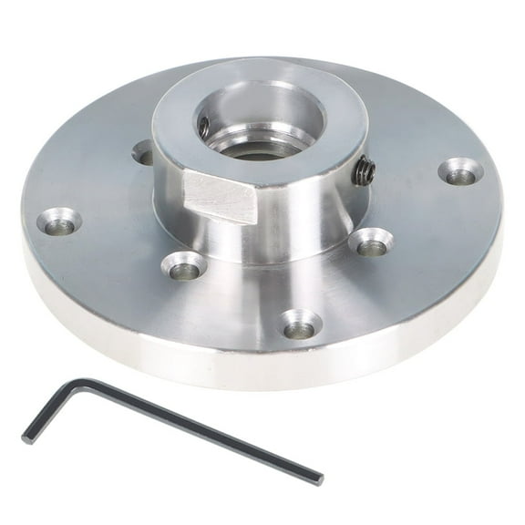 labwork Steel Wood Lathe Panel 4inch, 1" X 8tpi Thread With Locking Set Screw NEW