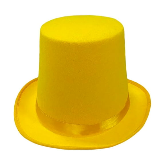 WINDLAND White Fedora Top Hat White Short Brim Magician Hat Surprise Gift for Boyfriend