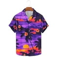 thumbnail image 5 of Aloohaidyvio No Boundaries Men's Palm Shirt Short Sleeve Casual Button Down Hawaiian Vacation Allover Shadow Shirts, 5 of 6