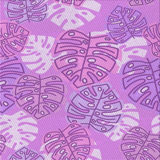 Ahgly Company Indoor Square Patterned Violet Purple Area Rugs, 4' Square