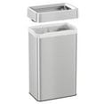 thumbnail image 5 of iTouchless - 18-Gal. Rectangular Trash Can - Silver, 5 of 7