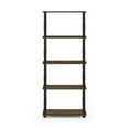 thumbnail image 5 of Furinno 23.6 W x 11.6 D x 57.4 H 5-Shelf Decorative Shelves, Columbia Walnut and Black, 5 of 5