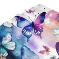 thumbnail image 5 of XMXY Beautiful Watercolor Butterfly Long Shower Curtains, Waterproof Weighted Thick Bathroom Curtain with 12 Plastic Hook, 72x72 Inch, 5 of 8