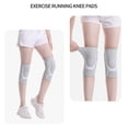 thumbnail image 4 of 1 Pair Sports Knee Brace Non-slip Breathable Stretch Men Women Fitness Joint Protector Spring Strip Knee Pads Compression Sleeve Knee Support Guard -Grey,M, 4 of 7