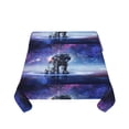 thumbnail image 5 of Wukai Astronauts Start Running Waterproof Tablecloth for Kitchen Dining, Fits Square Tables for 2-4 Seats -54"x54", 5 of 7