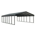 thumbnail image 1 of Arrow 20 x 29 x 7 ft Charcoal Carport, 1 of 8