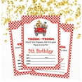 thumbnail image 2 of Darling Souvenir White Birthday Invitation Card 28 Pcs Fill or Write In Blank Invites Printable Party Supplies 5 x 7 Inches, 2 of 5