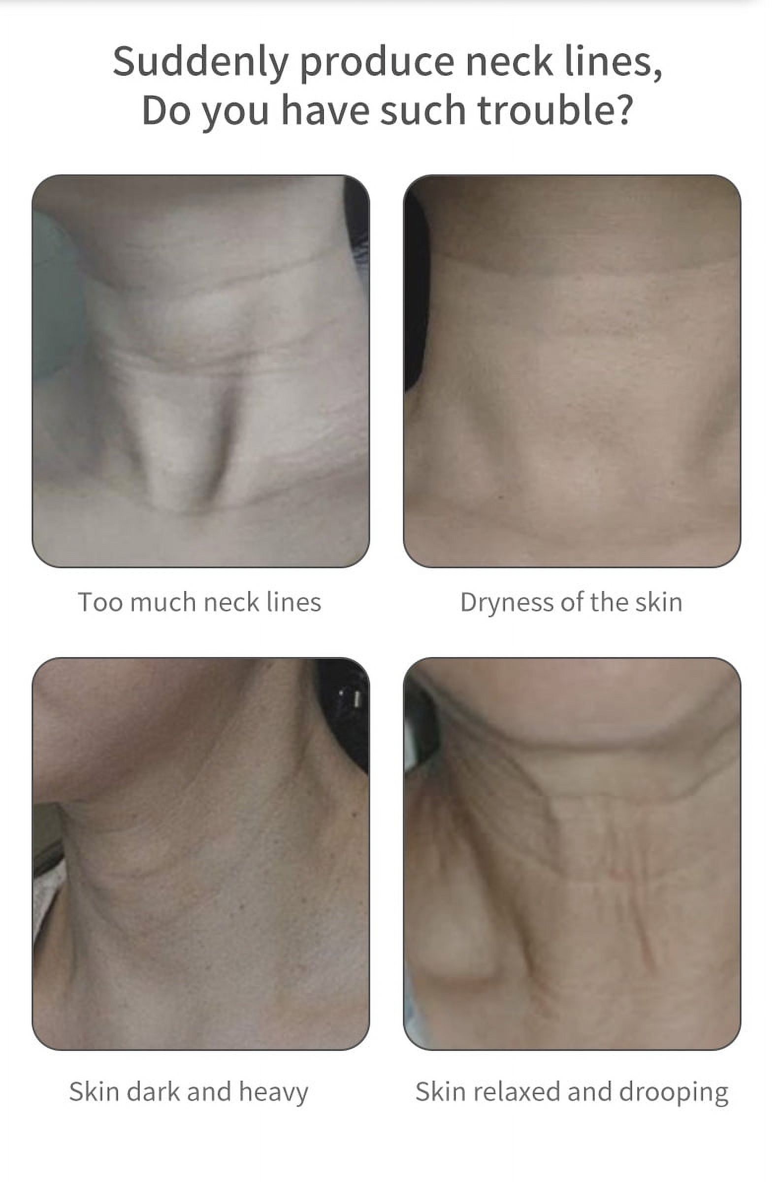 Face and Neck Massger for Skin Care Electric Face Neck Lifting Massager with 45℃ Heat & 3 Massage Modes for Wrinkles Facial Neck Massager（Black）